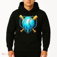 Baseball Drip Home Plate Ice Cream Hoodie thumb 2