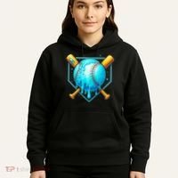 Baseball Drip Home Plate Ice Cream Hoodie thumb 5