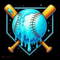 Baseball Drip Home Plate Ice Cream Hoodie thumb 7