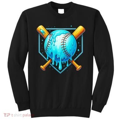 Baseball Drip Home Plate Ice Cream Sweatshirt
