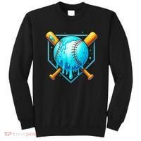 Baseball Drip Home Plate Ice Cream Sweatshirt thumb 0