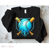 Baseball Drip Home Plate Ice Cream Sweatshirt thumb 2