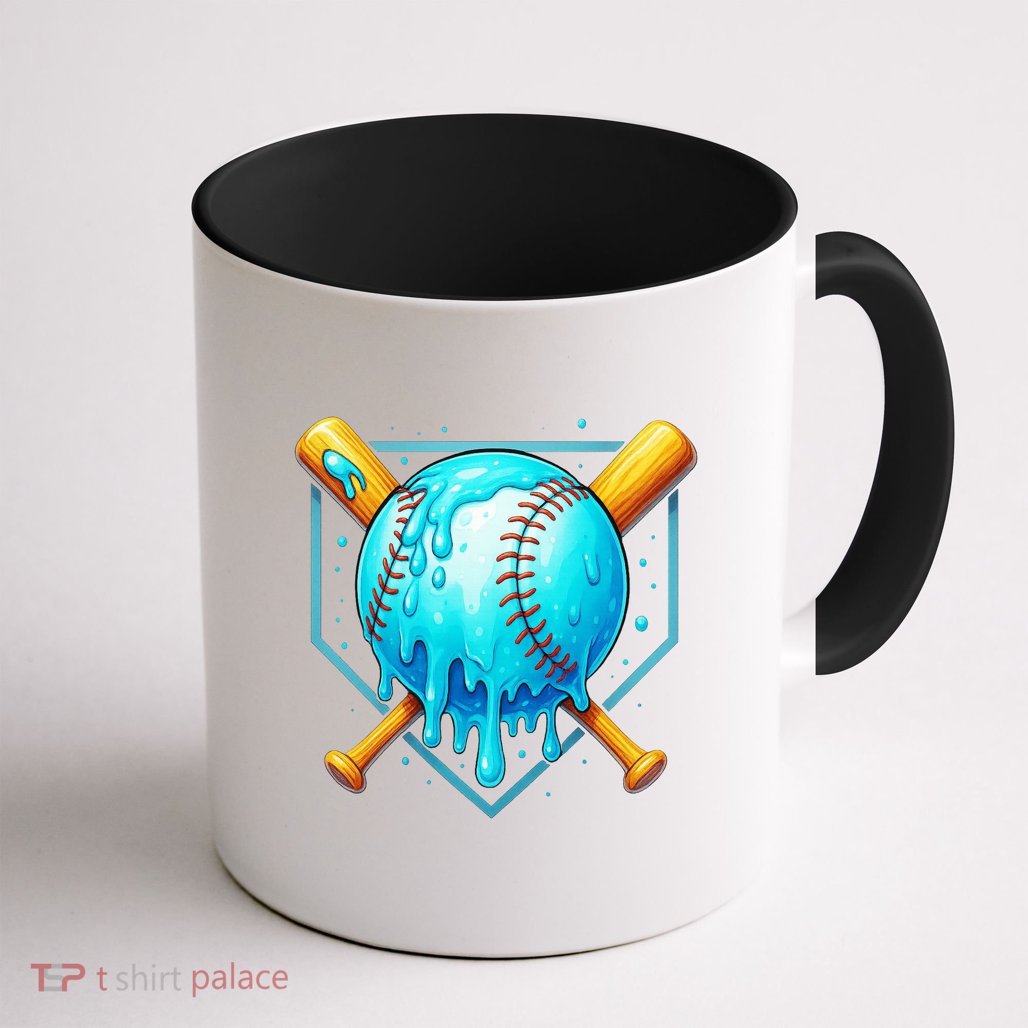 Baseball Drip Home Plate Ice Cream Coffee Mug