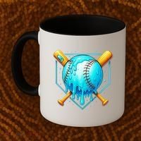 Baseball Drip Home Plate Ice Cream Coffee Mug thumb 2