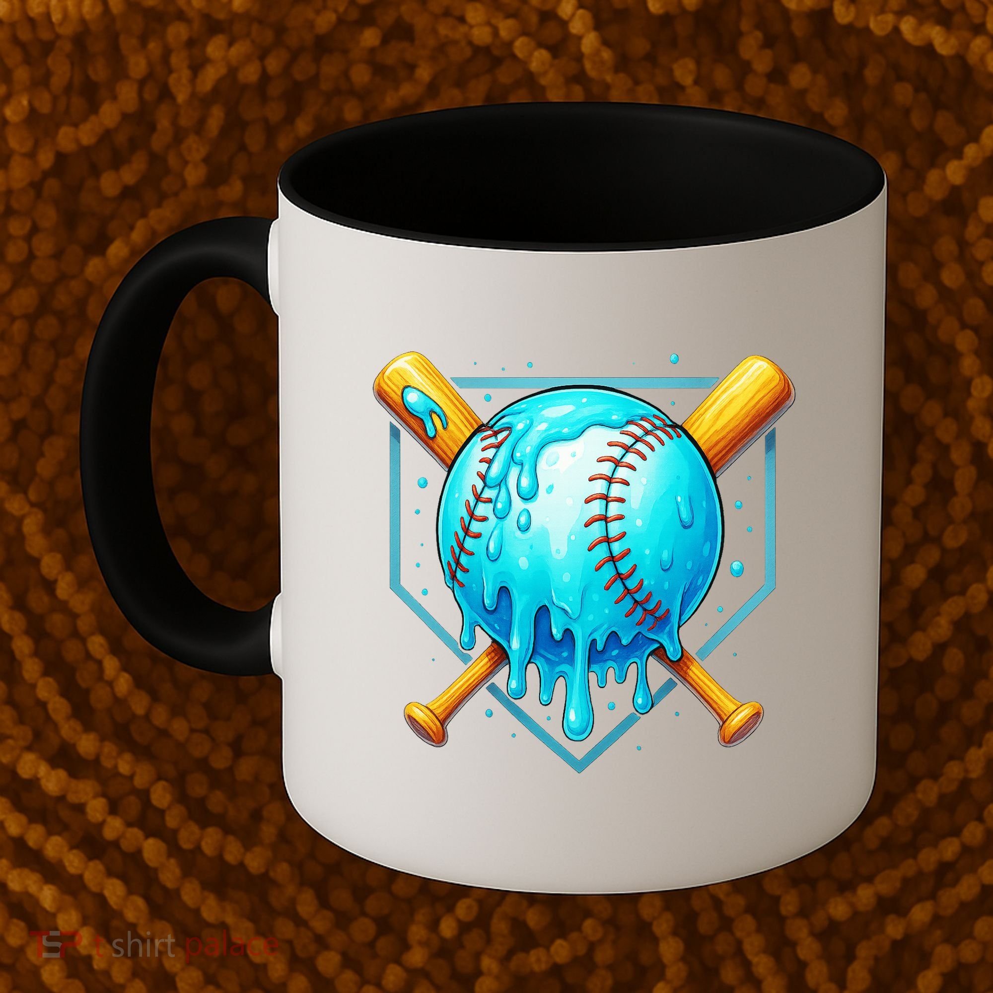 Baseball Drip Home Plate Ice Cream Coffee Mug