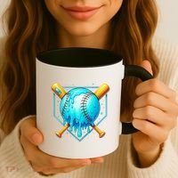 Baseball Drip Home Plate Ice Cream Coffee Mug thumb 3