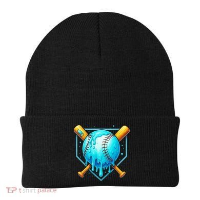 Baseball Drip Home Plate Ice Cream Beanie