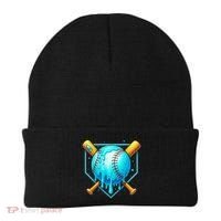 Baseball Drip Home Plate Ice Cream Beanie thumb 0