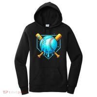 Baseball Drip Home Plate Ice Cream Women's Hoodie thumb 0