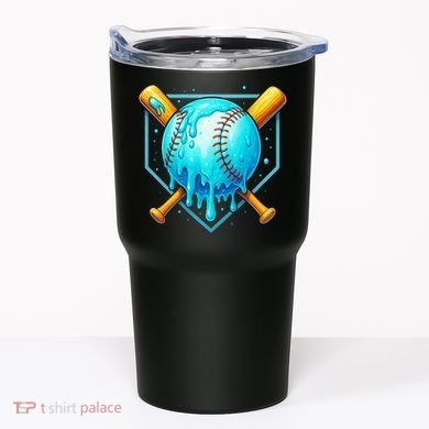 Baseball Drip Home Plate Ice Cream Tumbler
