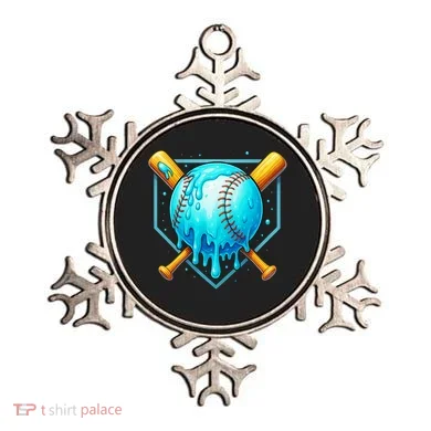 Baseball Drip Home Plate Ice Cream Ornament