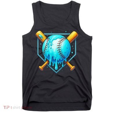 Baseball Drip Home Plate Ice Cream Tank Top
