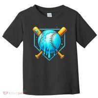 Baseball Drip Home Plate Ice Cream Toddler T-Shirt thumb 0