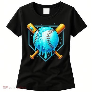 Baseball Drip Home Plate Ice Cream Women's T-Shirt