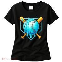 Baseball Drip Home Plate Ice Cream Women's T-Shirt thumb 0