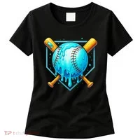 Baseball Drip Home Plate Ice Cream Women's T-Shirt thumb 0