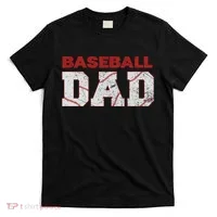 Baseball Dad Happy Fathers Day T-Shirt thumb 0