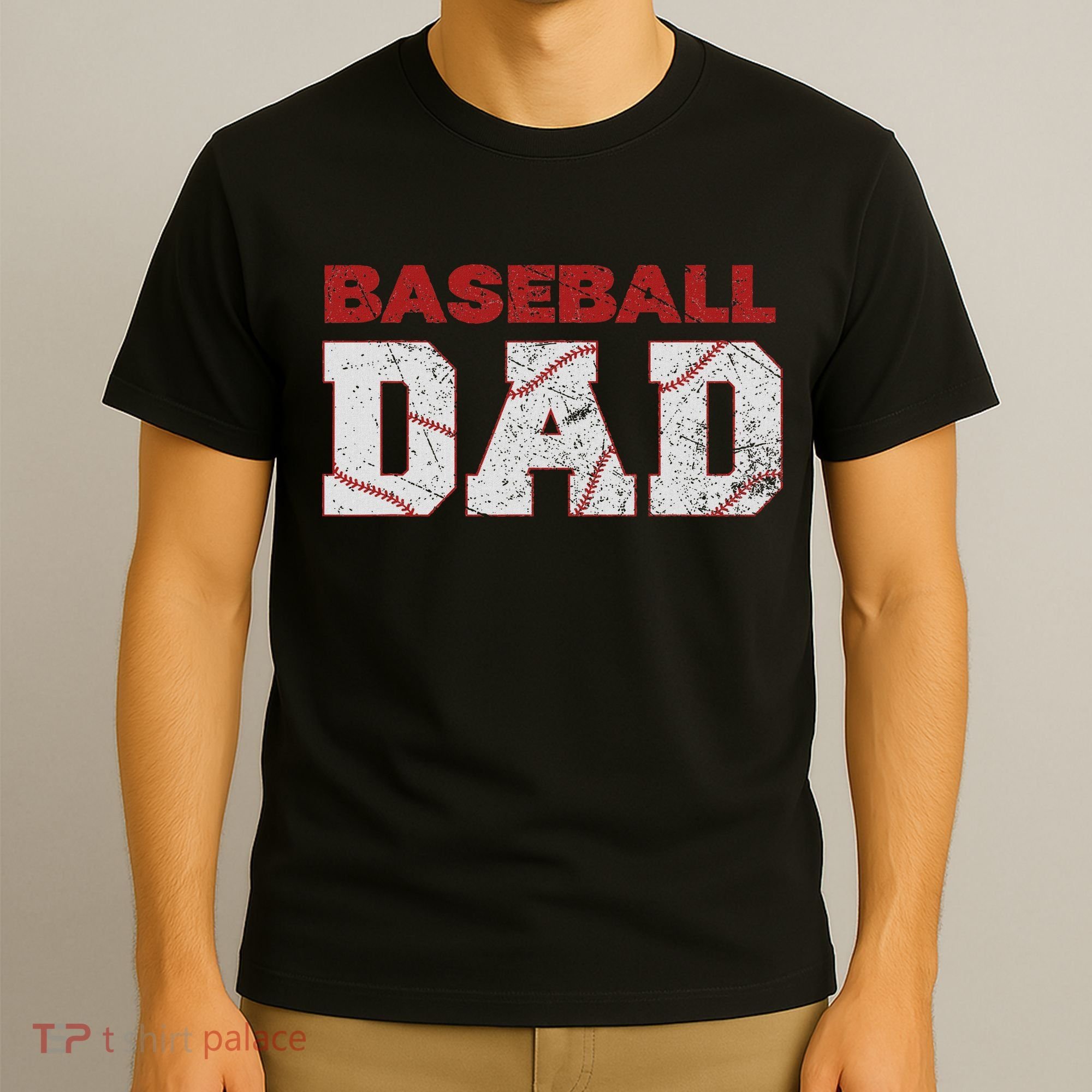 Baseball Dad Happy Fathers Day T-Shirt