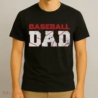 Baseball Dad Happy Fathers Day T-Shirt thumb 3