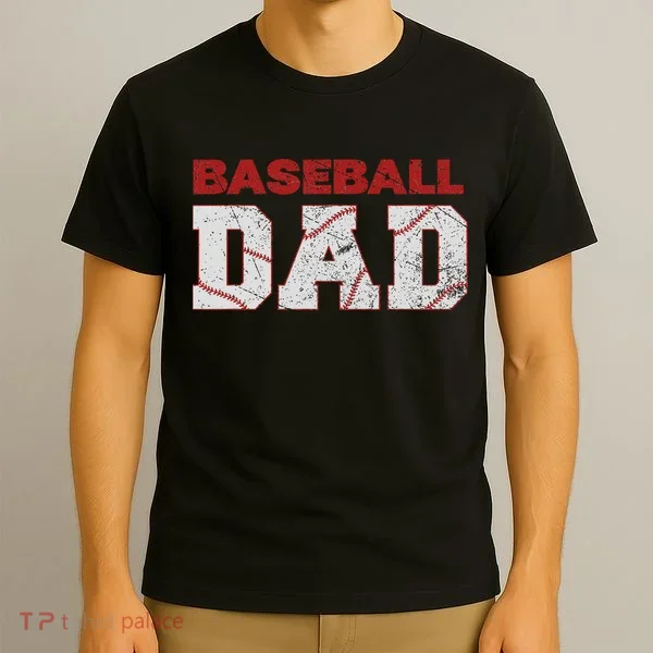 Baseball Dad Happy Fathers Day T-Shirt