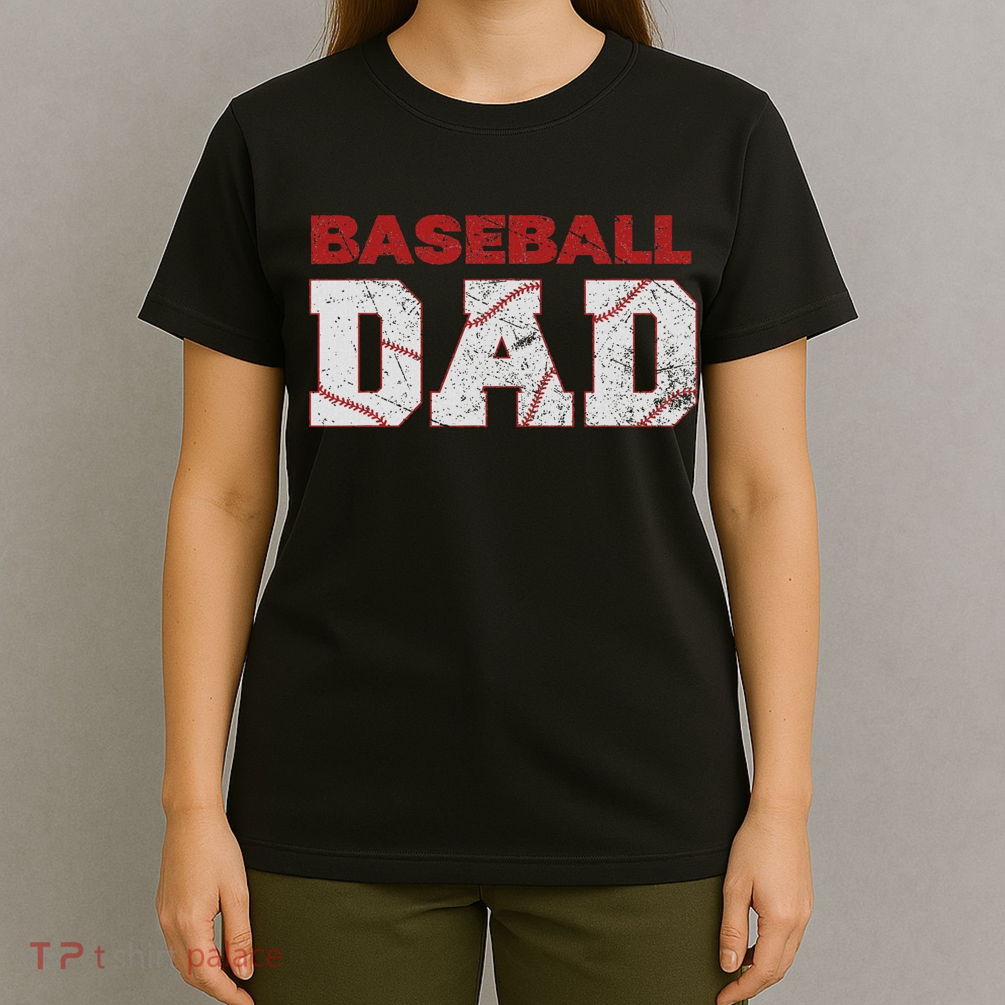 Baseball Dad Happy Fathers Day T-Shirt