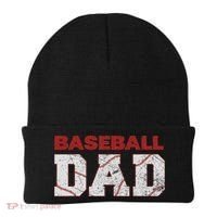 Baseball Dad Happy Fathers Day Beanie thumb 0