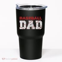 Baseball Dad Happy Fathers Day Tumbler thumb 0
