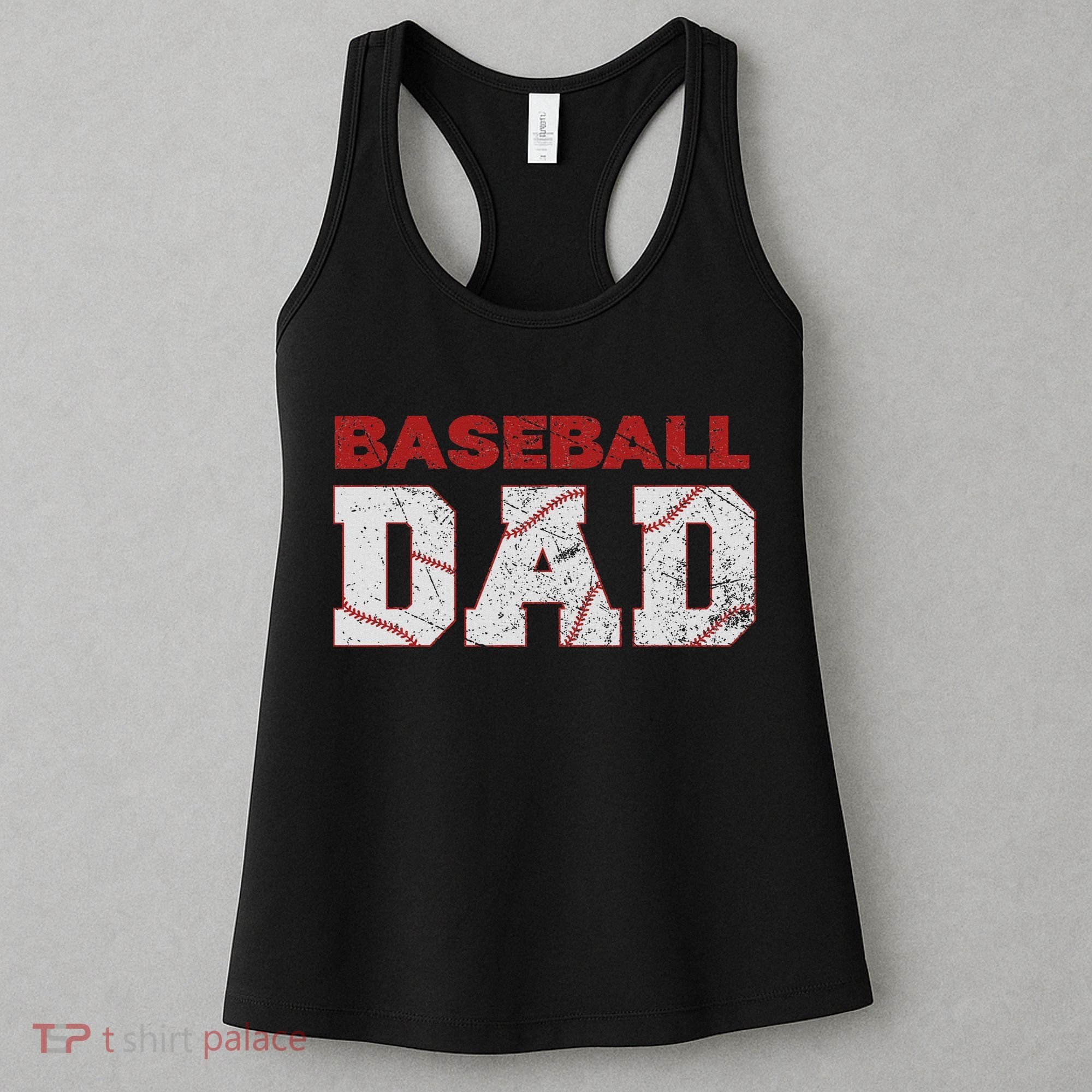 Baseball Dad Happy Fathers Day Women's Tank Top
