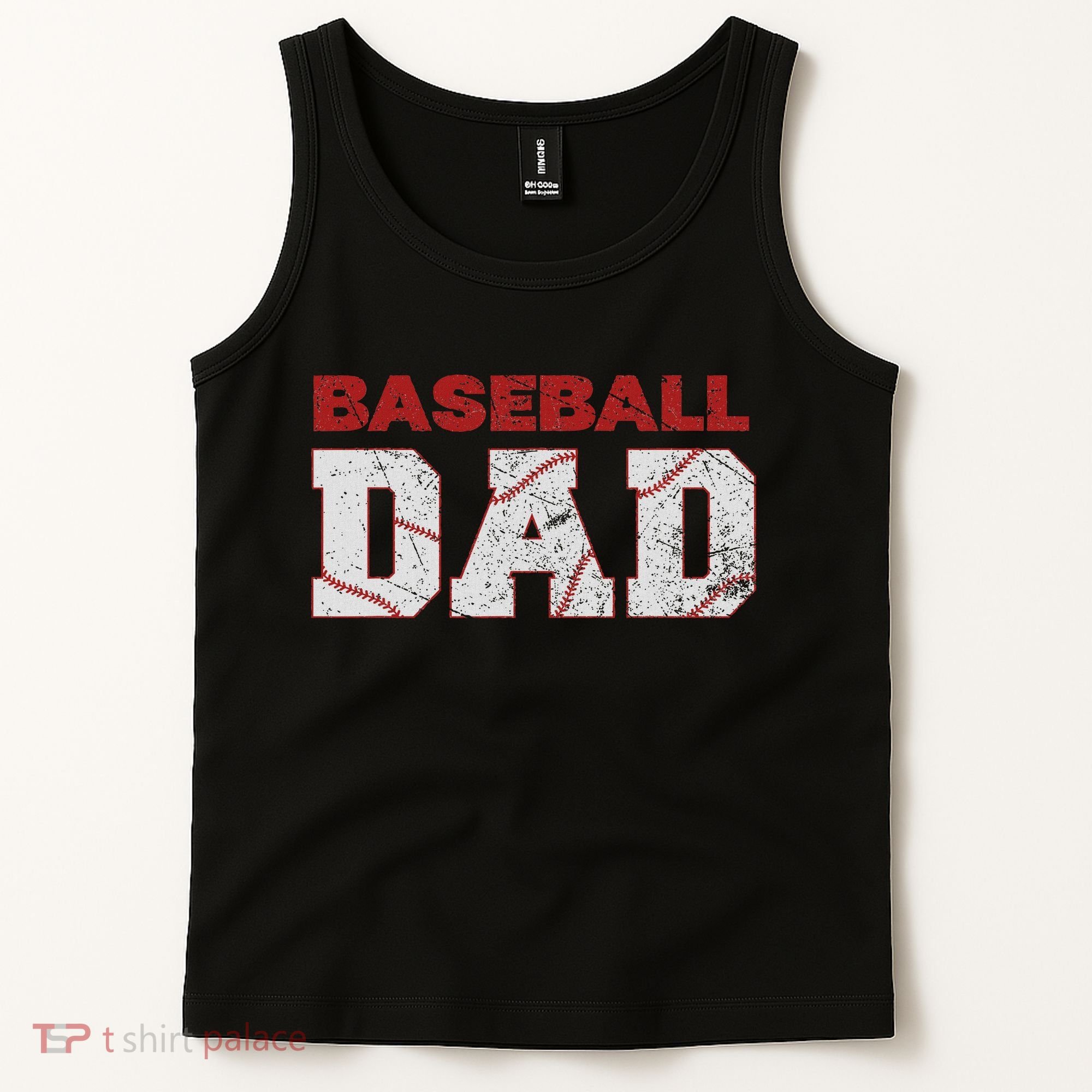 Baseball Dad Happy Fathers Day Tank Top