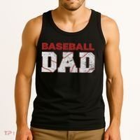 Baseball Dad Happy Fathers Day Tank Top thumb 3