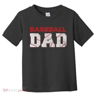 Baseball Dad Happy Fathers Day Toddler T-Shirt