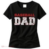 Baseball Dad Happy Fathers Day Women's T-Shirt thumb 0
