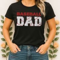 Baseball Dad Happy Fathers Day Women's T-Shirt thumb 2