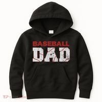 Baseball Dad Happy Fathers Day Kids Hoodie thumb 0