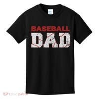 Baseball Dad Happy Fathers Day Kids T-Shirt thumb 0