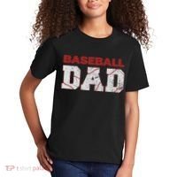 Baseball Dad Happy Fathers Day Kids T-Shirt thumb 2