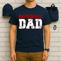 Baseball Dad Happy Fathers Days For Boy T-Shirt thumb 6