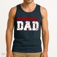 Baseball Dad Happy Fathers Days For Boy Tank Top thumb 3
