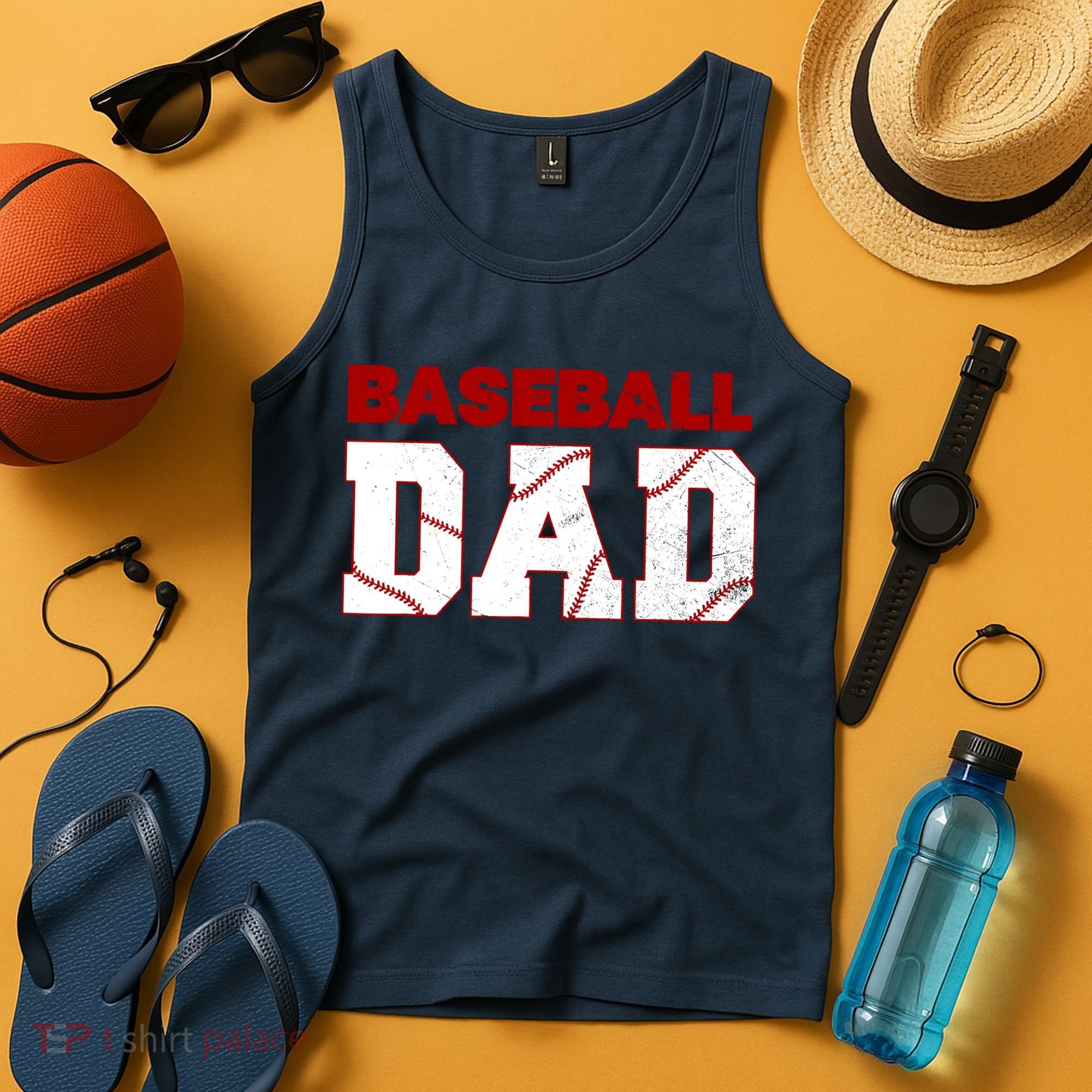 Baseball Dad Happy Fathers Days For Boy Tank Top