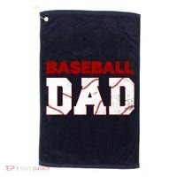 Baseball Dad Happy Fathers Days For Boy Golf Towel thumb 0