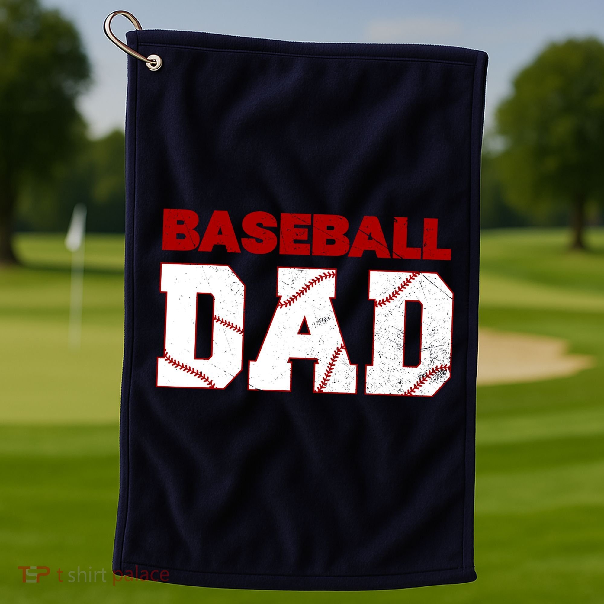 Baseball Dad Happy Fathers Days For Boy Golf Towel