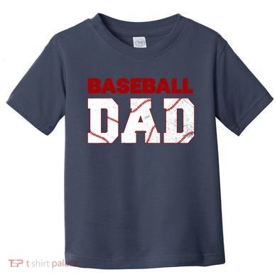 Baseball Dad Happy Fathers Days For Boy Toddler T-Shirt