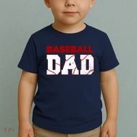 Baseball Dad Happy Fathers Days For Boy Toddler T-Shirt thumb 2