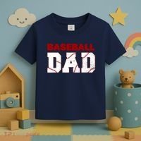 Baseball Dad Happy Fathers Days For Boy Toddler T-Shirt thumb 3