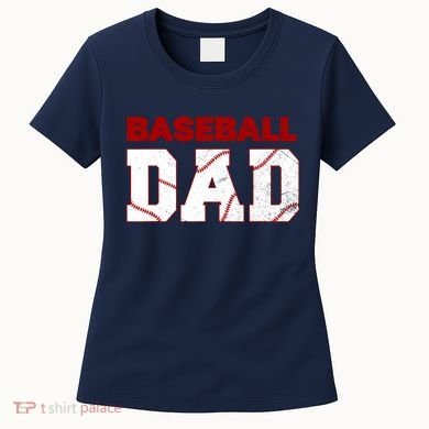 Baseball Dad Happy Fathers Days For Boy Women's T-Shirt