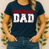 Baseball Dad Happy Fathers Days For Boy Women's T-Shirt thumb 2