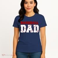 Baseball Dad Happy Fathers Days For Boy Women's T-Shirt thumb 4