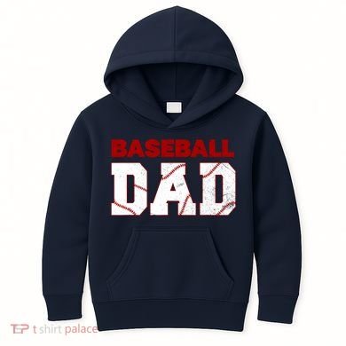 Baseball Dad Happy Fathers Days For Boy Kids Hoodie