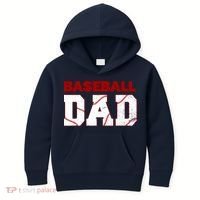 Baseball Dad Happy Fathers Days For Boy Kids Hoodie thumb 0