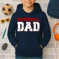 Baseball Dad Happy Fathers Days For Boy Kids Hoodie thumb 2